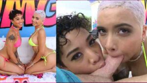 Aaliyah Hadid and Honey Gold Go a Little Crazy On a Dick