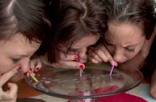 cum snorting
